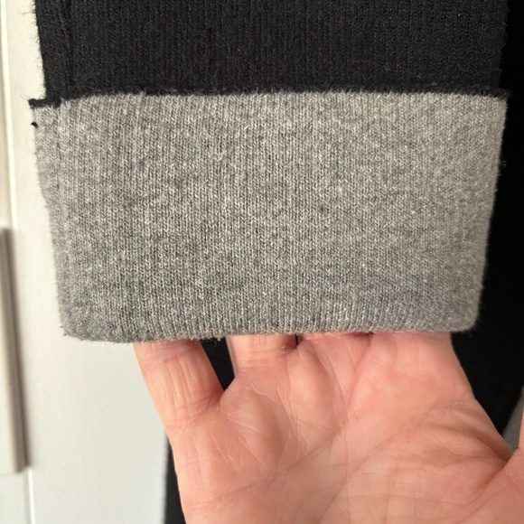 Rain + Rose Wool blend open drape cardigan black and grey size M - Picture 7 of 15